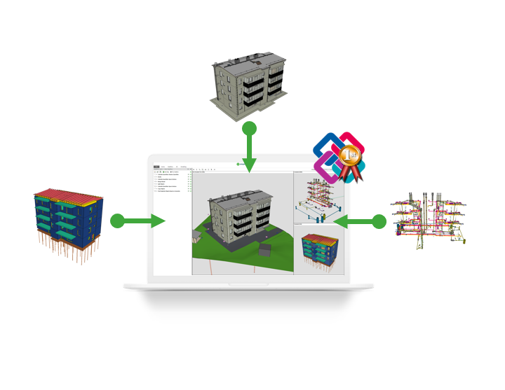 Simplebim Schritt 1: Importieren, Zusammenführen und Erkunden